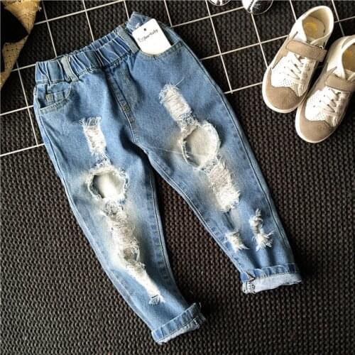 BAILIWEINI Ripped Jeans For Girls