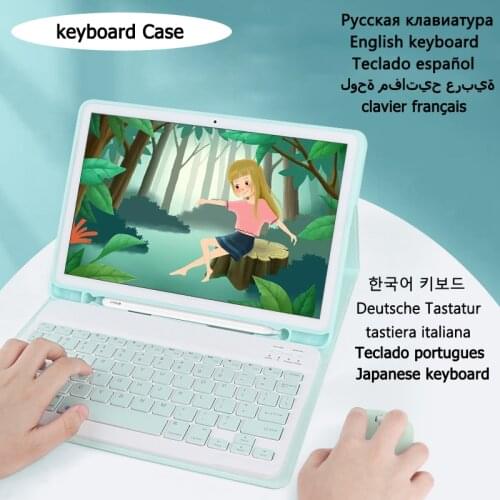 Cover for Samsung Galaxy Tab S6 Lite 10.4 Keyboard Case for Tab S6 Lite SM-P610 P615 Slim Wireless Keyboard Leather Cover Funda