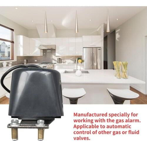 DC8V-DC16V Automatic Manipulator Shut Off Valve For Alarm Shutoff Gas Water Pipeline Security Device For Kitchen & Bathroom