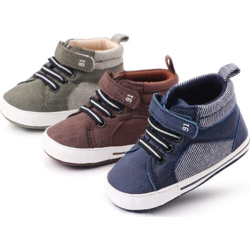 Baby Shoes Boy Newborn Infant Toddler Casual Comfor Cotton Sole Anti-slip PU Leather First Walkers Crawl Crib Moccasins Shoes