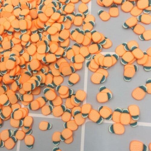 100g Fruit Slices Polymer Soft Clay Sprinkles for DIY Crafts Fake Cake Dessert Particles Decoration wholesale: 8mm
