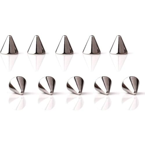 JFORYOU Replacement Spikes Cone Body Jewelry Piercing Barbell Parts 16G 14G Pack of 10