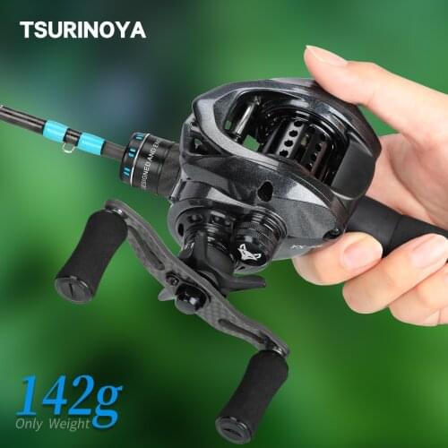 TSURINOYA SPIRIT FOX 50 142g Bait Finesse Reel 5.6:1Gear Ratio Ultralight Trout Aling Rock Casting Reel Baitcasting Fishing Reel