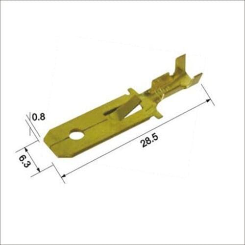 Terminals wire connector female cable connector male terminal Plugs sockets seal Copper terminal H62Y2 DJ612-6.3A/B