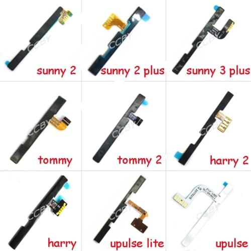 For Wiko Tommy Sunny Harry 2 3 Plus Upulse Lite Robby Rainbow Jam Friddy Fever Power Volume Up Down Switch Side Button Key Flex