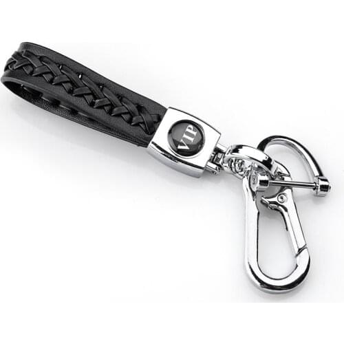 Leather metal key chain for Mitsubishi car logo men waist hanging exquisite Gift Customization auto accessories keychain fashion