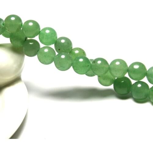 Wholesale Natural Green Aventurine Stone Round Beads For jewelry Making DIY Necklace Bracelet 4/6/8/10/ 12 mm Strand 15'' Beads