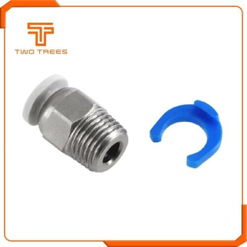 Copper Pneumatic Fittings Connector Straight Air For 3D Printer Ender 3 MK8 CR10 Extruder PC4-01 Perforated Pneumatic Connector