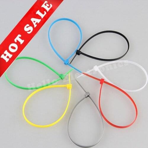 ROCK BOTTOM PRICE!! Nylon Cable Tie Self Locking Tie 2.5x150mm - red + white + yellow + blue + black 200 pcs each color