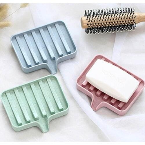 NEW Bathroom Silicone Flexible Soap Dishes Storage Holder Soapbox Plate Tray Drain Creative Bath Tools Storage Holder Rack