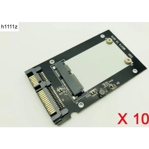 10PCS mSATA SSD to 2.5" SATA Drive Convertor Adapter Card plug and play 50mm x 30mm For Windows XP/7/8/10 for Vista Linux Mac OS