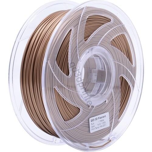 QIDI TECH High Quality Gold Color 3D Printer Filaments Plastic Rubber Consumables Material,1.75mm ABS