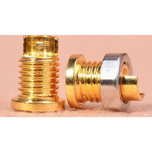 10pcs Pure Copper MMCX Connector Plug Universal Plug for Shure Pin Socket Plug with Screw Nuts