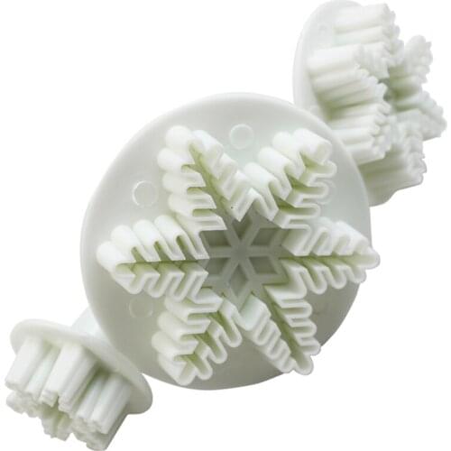 Snowflake Gift Decorating Embossing Cutter 3Pcs Mini Gift Gift Spring Gift Cookie Chocolate Jelly Baking Fondant