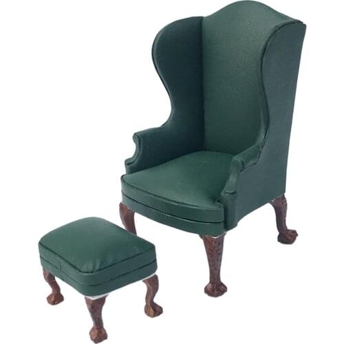 Modern 1:12 Scale Miniature Doll House Armchair Sofa Couch Chair Accessory