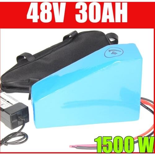 Super Power Ebike Triangle Battery Pack Lithium Battery 48V 30Ah 1000W Electric Bike Battery with 30A BMS and Charger