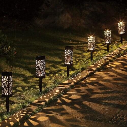 5 Pcs Solar Powered LED Garden Lights, Automatic Led for Patio, Yard Pathway Solar Lights-ABUX