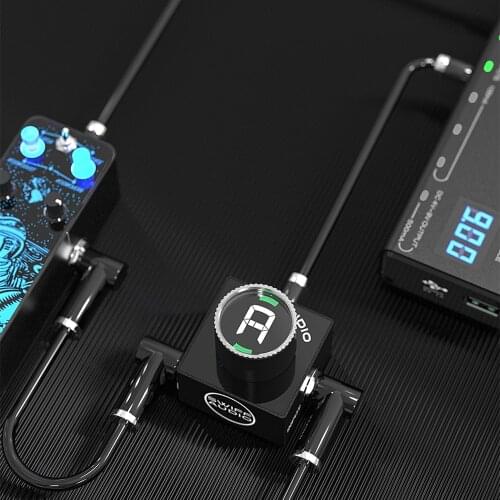 SWIFF C10 Mini Electric Guitar Tuner Mute Tuning LED Display A4 Range 430-449Hz Acoustic Guitar Bass Chromatic Pedal Tuner