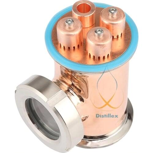 Clamp 3" 76mm (Flange OD91mm ) Copper bubble plates section for distillation. Moonshine Still, Distillation