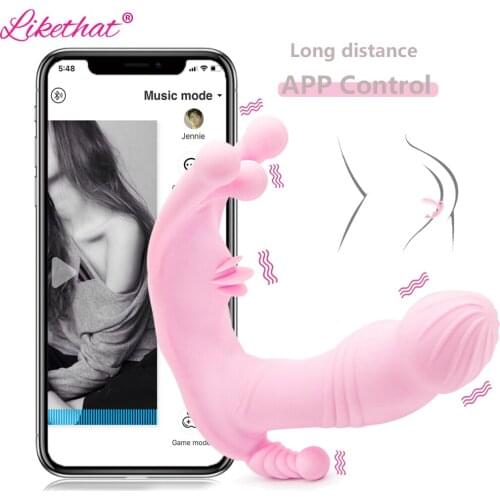 Womens Dildo Licking Rabbit Vibrator Sex Toys For Women APP Remote Control Bluetooth Vagina Dildo Female Vibrators for Women