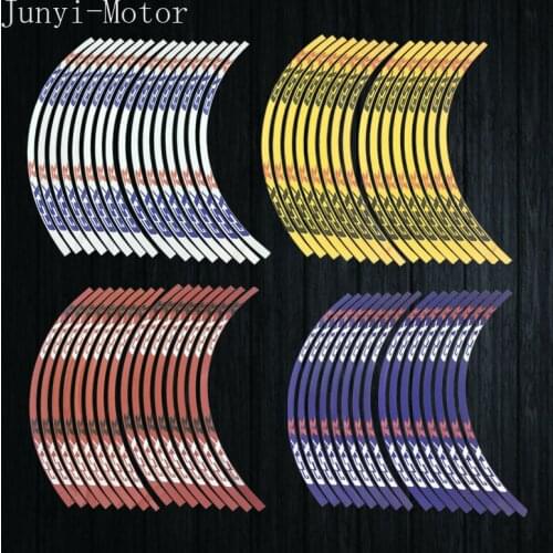 Motorcycle 17''-19'' Rim Stripe Wheel Tape Sticker For Suzuki GSXR GSX-R 600 750 1000 Front&Rear Rim Tape Decal K2-K9 Decoration