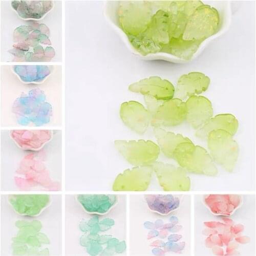10pcs 15x24mm Tree Leaf Charms Beads Pendants Earrings Necklace Bracelet Anklet Accessories for Jewelry Making Findings DIY