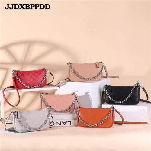 2021 Fashion new handbags High quality genuine leather Women bag Small incense wind chain Lozenge Shoulder bag