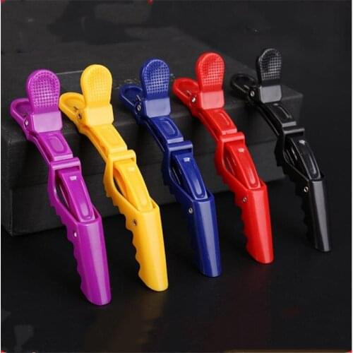 5pcs/set Salon Hair Clip Styling Tools Crocodile Clips Color Cutting Care tool Hair Section Clips Grip Tool Accessories
