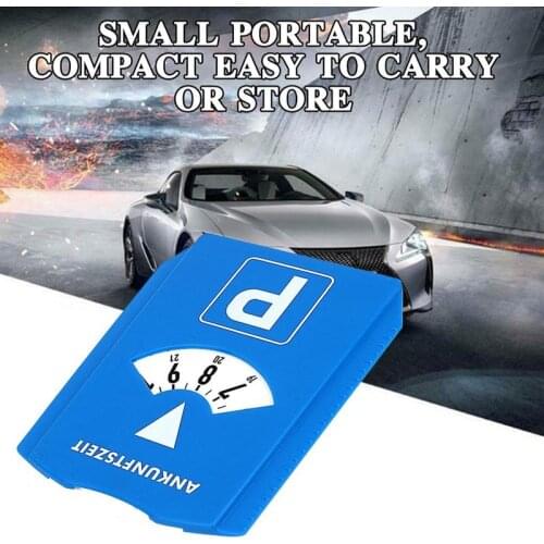 Car Parking Disc Timer Clock Arrival Time Display Parking Time Tools Auto Parts Business Card Car Accessories Car Products