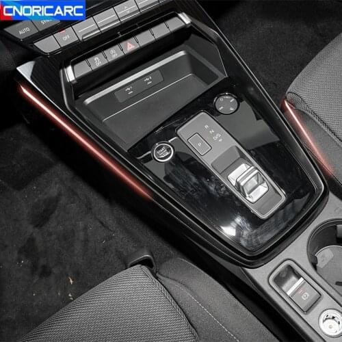 Car Styling Console Gearshift Frame Outer Ring Decoration Cover Trim For Audi A3 2021 LHD Interior Accessories