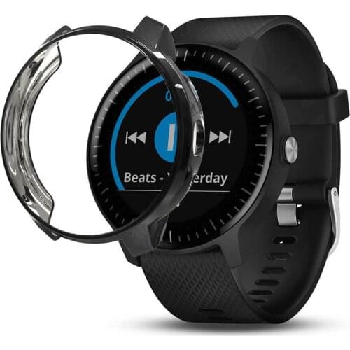 Smart Watch TPU Case Cover for Garmin Vivoactive 3 Music Case Smart Watch Screen Protector Cover Soft Cover Watch Accessories