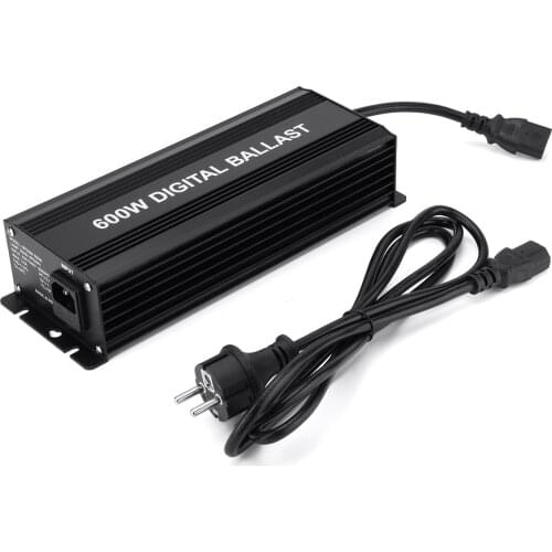 Digital 600W Ballasts for Garden Planter Grow Lights HPS MH Bulbs Electronic Dimmable EU PLUG 3A 220-240V