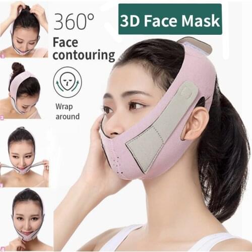 Elastic Slimming V Line Face Bandage V Shaper Women Chin Cheek Lift Up Belt Facial Anti Wrinkle Strap Face Care Slim Tools