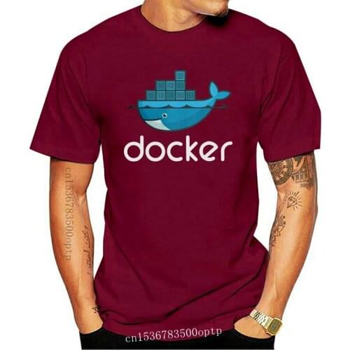 Docker Logo T Shirts Linux Javascript Computer Rogramming Developer Tee Shirt Programmer Coder Coding Men T-Shirt Gift Idea Tops