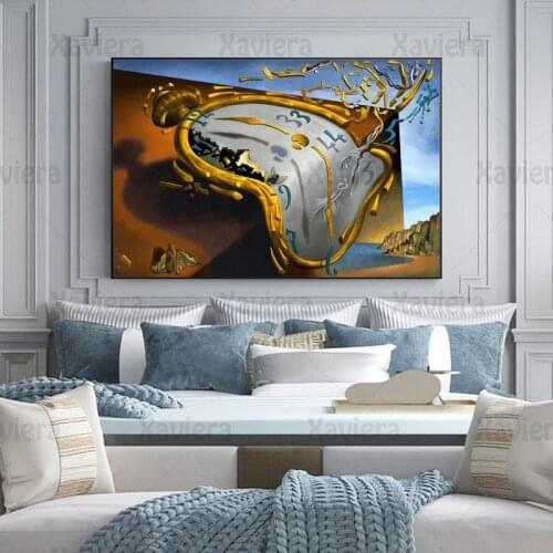 Salvador-Dalis Famous Mural Painting Time Eternal Print Canvas Painting Home Decoration Bedroom Nordic Modern Abstract Poster