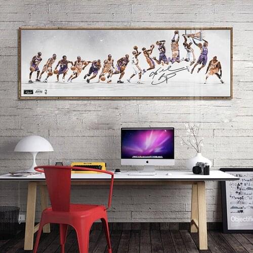 DDWW Big Size Picture Basketball Star Canvas Painting Wall Art Poster Prints Sports Painting Home Decor for Living RoomNo Frame