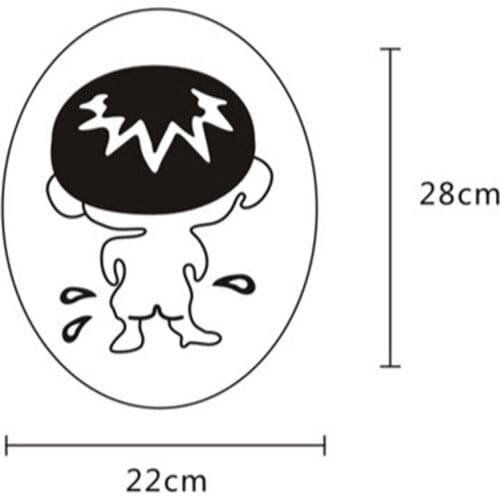 Creative Cartoon PVC Toilet Stickers Bathroom Decoration Sticker Restroom Decoration Accessories