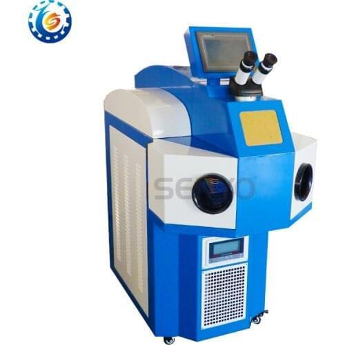 Mini portable Jewelry laser spot welder/ welding machine price for sale with 10x microscope and CCD Camera