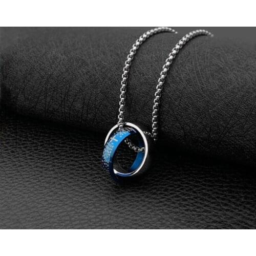Fashion new simple pendant hip hop accessories pendant student jewelry titanium steel necklace hot sale