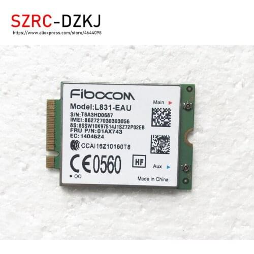 XMM7161 Cat4 M.2 WWAN L831-EAU 4G LTE module For lLenovo Thinkpad X270 T470 L470 L570 T570 P51S MIIX 510-12IKB FRU 01AX743