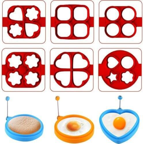 Silicone Omelette Maker Mould Pancake Maker Multiple shapes Nonstick Baking Eggs Mold Cooking Tools Kitchen Accessories