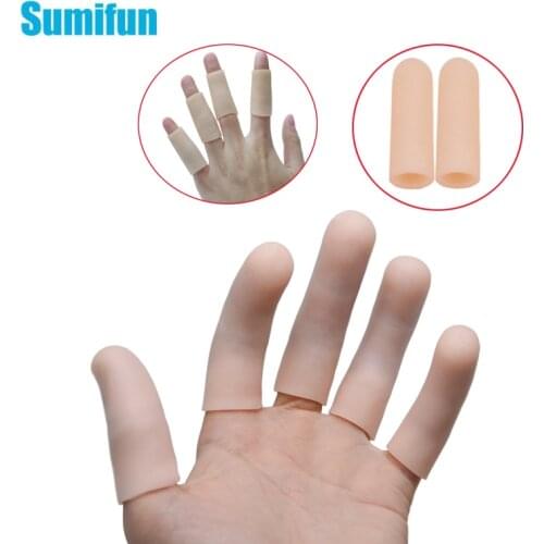 20Pcs Silicone Gel Tubes Finger Little Toe Protector Corn Blister Protect Pain Relief Toe Separators Foot Care Tool D2219