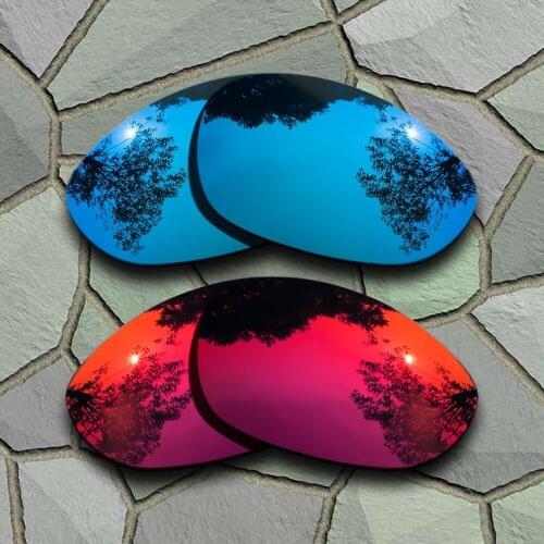 Sky Blue&Violet Red Sunglasses Polarized Replacement Lenses for Oakley X Metal XX