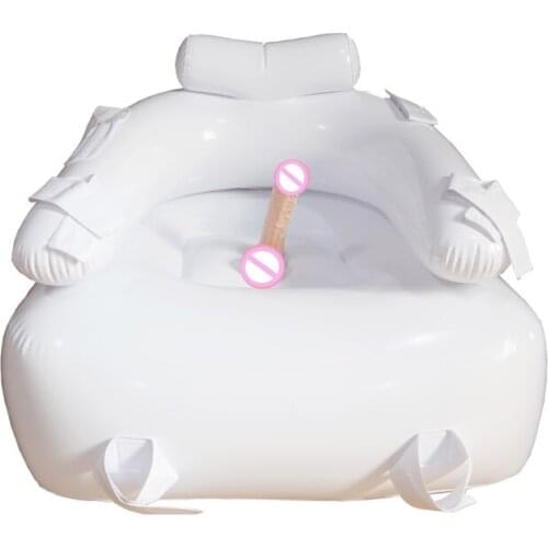 Female adult products sex furniture penis sofa sexual intercoursecomfortable chair masturbation fun PVC leather chair Wihte