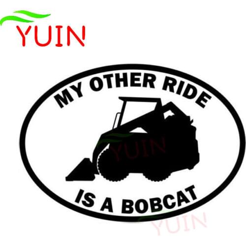 Creative My Other Ride Is A Bobcat Car Sticker Funny Personality PVC Body Window Decoration Accessories Waterproof Stickers