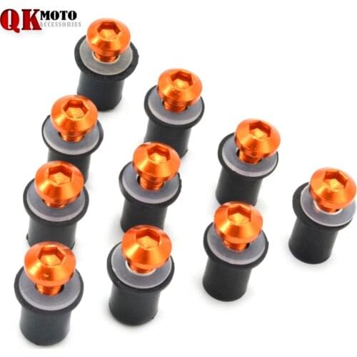 CNC Motorcycle Windshields Universal Fairings Bolt Screws for Kawasaki HONDA SUZUKI BMW Yamaha R1 R3 R6 MT09 MT07 TMAX530