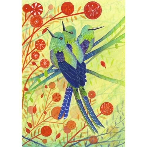 Vintage Birds and Brunches Classic Vintage Canvas Painting Poster DIY Wall Paper Posters Home Decor Gift