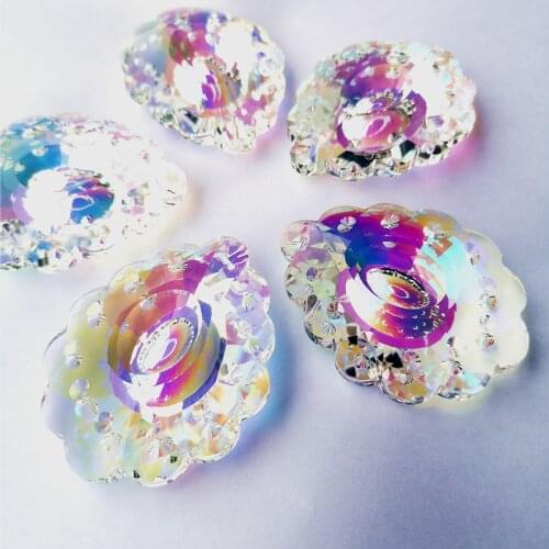 Top Quality 10pcs 63MM Clear AB K9 Crystal Glass Chandelier Pendants Lamp Accessories Diy Suncatcher Christmas Tree Hanging Deco