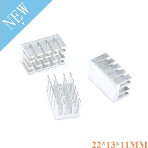 10pcs Heat Sink Transistor Radiator Aluminum Heatsink for Transistor Electronic Chip Heat dissipation Cooling 22*13*11mm