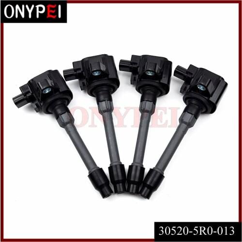 4X 30520-5R0-013 CM11-121A UF-749 Ignition Coil For Honda Civic 2.0L Fit 1.5L 2015-2017 305205R0003 305205R0013 CM11121A UF749
